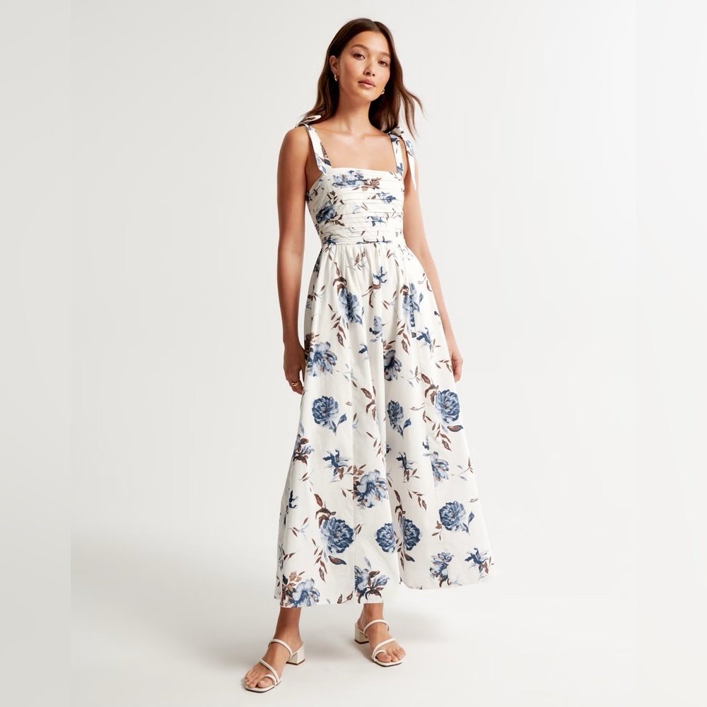 Abercrombie Emerson Tie-Strap Maxi Dress
